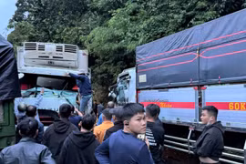 Lâm Đồng: Hai xe tải va chạm trực diện trên đèo Bảo Lộc