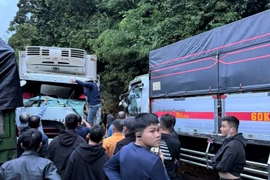 Lâm Đồng: Hai xe tải va chạm trực diện trên đèo Bảo Lộc