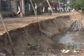 An Giang: Hơn 14 tỷ gia cố sạt lở tuyến đường Đông Rạch Giá - Long Xuyên