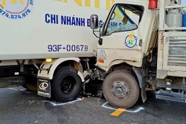 Đồng Tháp: Tai nạn xe tải tại ngã tư Đồng Tâm gây ùn tắc kéo dài