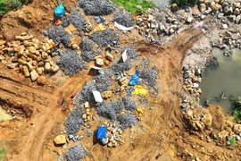 Lâm Đồng: Giao công an kiểm tra, xử lý vụ khai thác đá trái phép trong rẫy cà phê