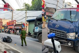 TPHCM: Xe tải cẩu mất lái, tông người đi mô tô Z1000 tử vong tại chỗ