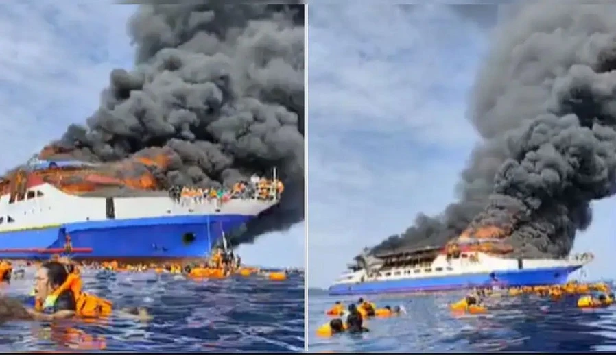 Toàn cảnh vụ cháy phà chở hàng trăm người ở Indonesia