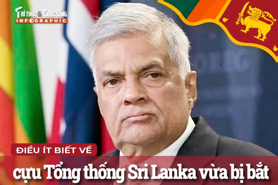 [INFOGRAPHIC] Điều ít biết về cựu Tổng thống Sri Lanka vừa bị bắt