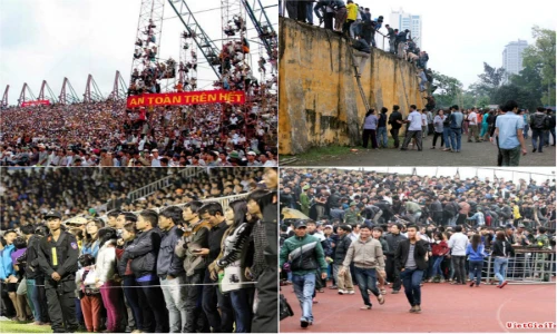 Những sự cố vỡ sân đình đám trong lịch sử V.League