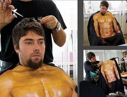 Ảnh cười Facebook: Ai cũng có thể trở thành lực sĩ