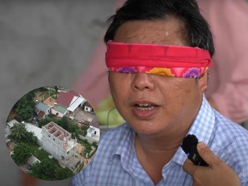 Người chồng khiếm thị bán tăm dạo xây nhà 3 tầng tặng vợ