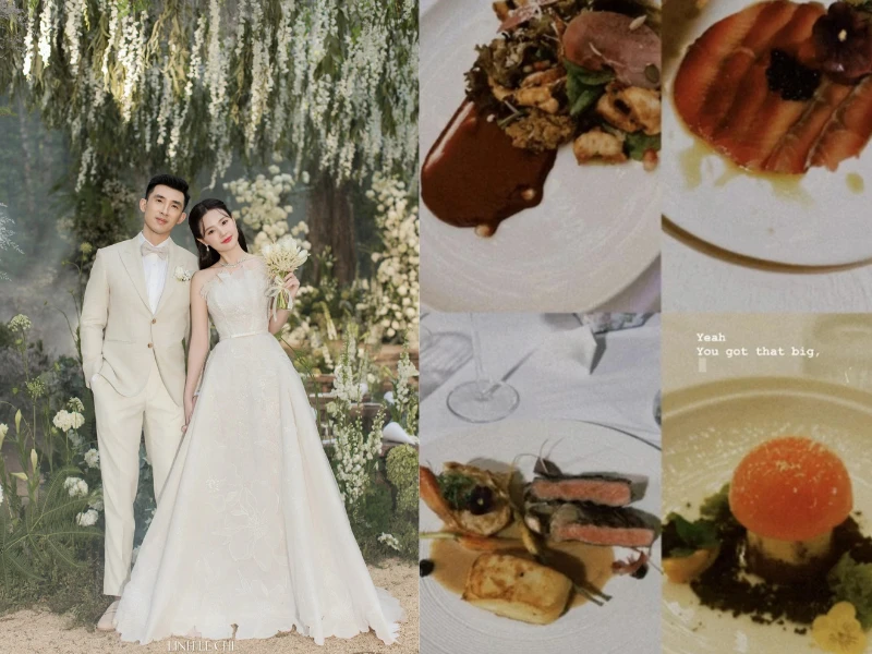 Netizen trầm trồ khung cảnh tiệc đám cưới riêng tư của Midu tại Đà Lạt