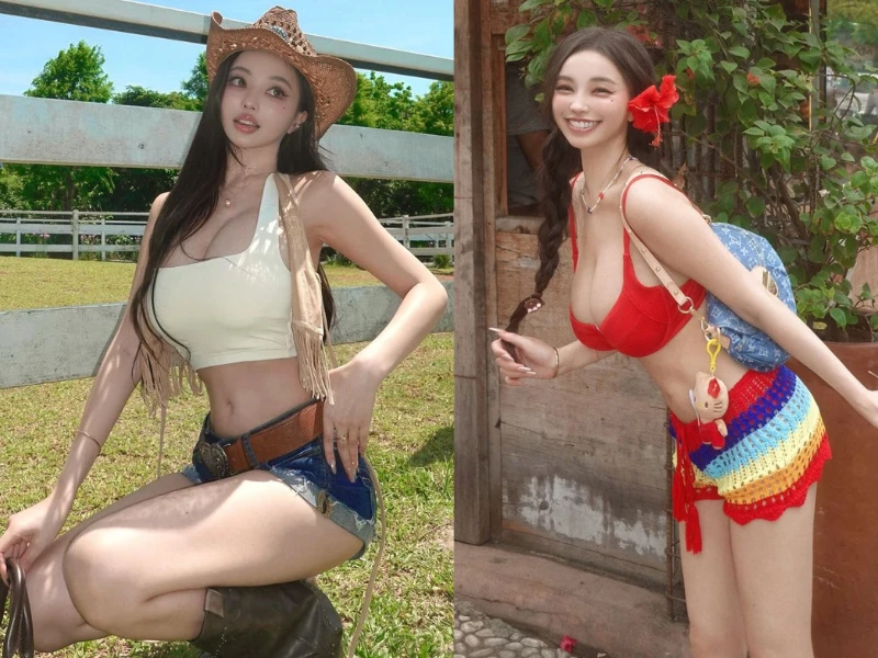 Hot girl xứ Trung mặt học sinh, thân hình phụ huynh đốn tim fan