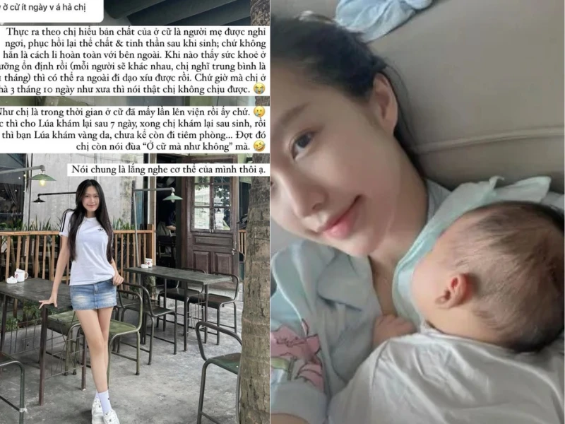 Bị thắc mắc “lười ở cữ”, bà xã Đoàn Văn Hậu đáp trả khéo léo