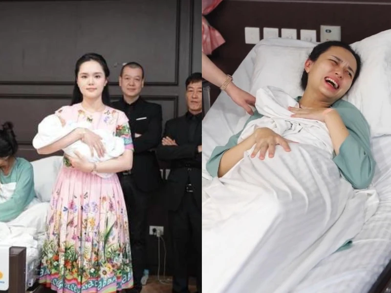 Vợ Duy Mạnh hóa thành tổng tài bá đạo thăm chị gái mới sinh