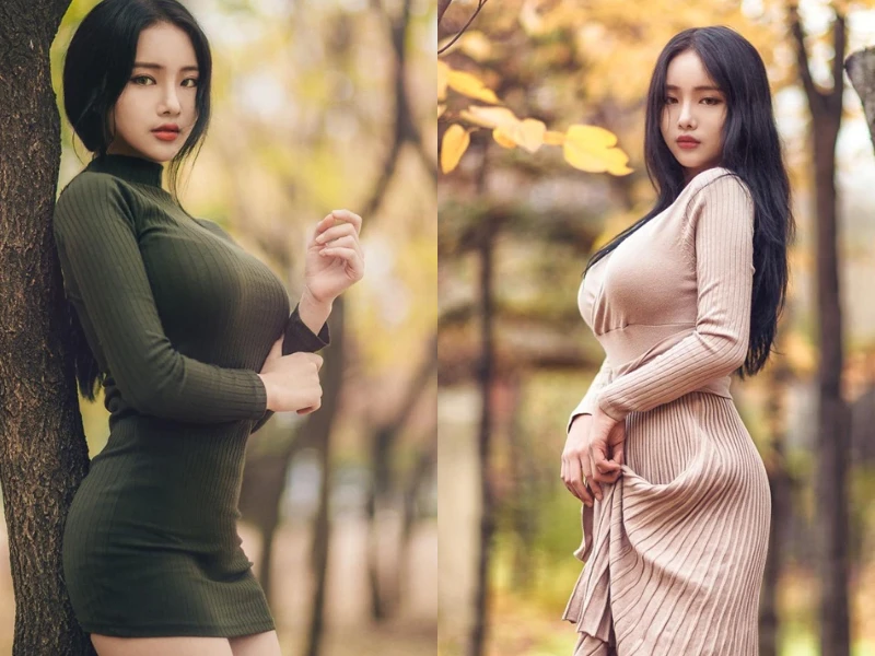 Mặc kín như bưng, cô gái vẫn khoe trọn đường cong mỹ miều