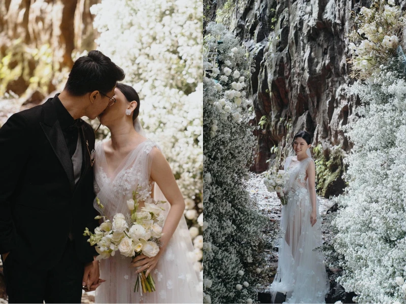 Chán studio, cặp đôi rủ nhau vào rừng chup ảnh cưới như cổ tích