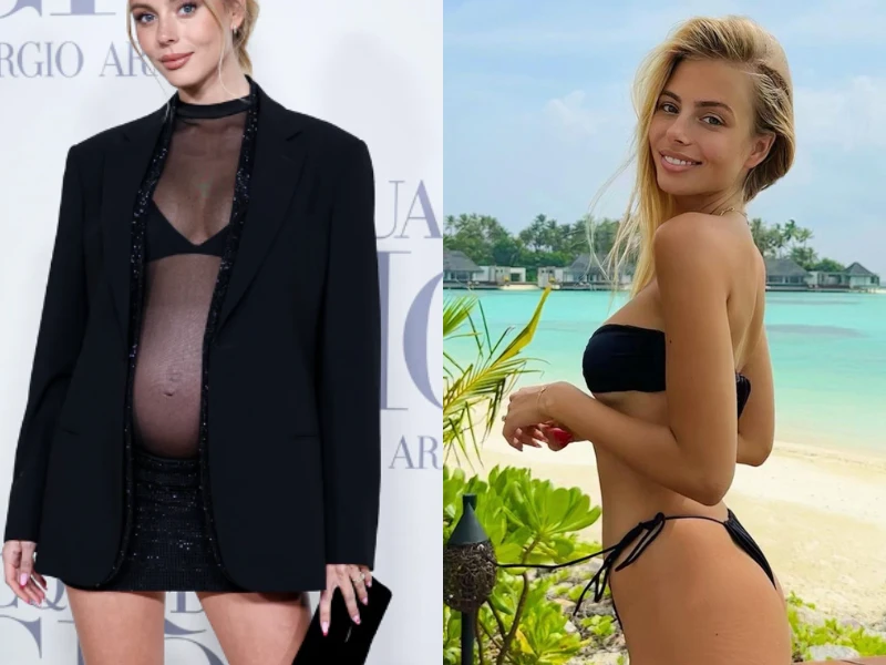 Diện đồ xuyên thấu, vợ của sao Real Madrid khiến fan bỏng mắt