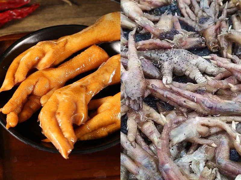 Netizen rùng mình trước hình ảnh quy trình làm chân gà cay