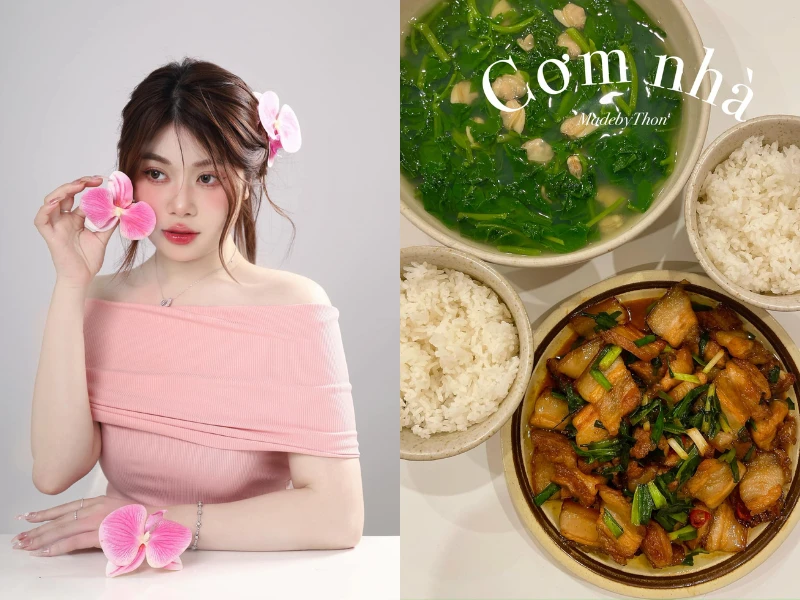 Cô gái vừa xinh vừa đảm với loạt mâm cơm nhìn là mê