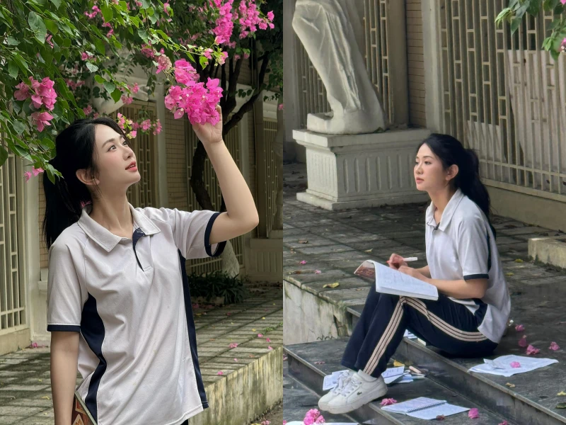 Đu trend “thanh xuân vườn trường”, Lê Bống được khen đẹp ngọt ngào