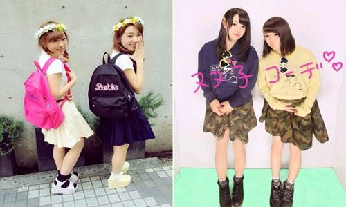 Nữ sinh Nhật rộ mốt diện đồ “sinh đôi” tăng gắn kết