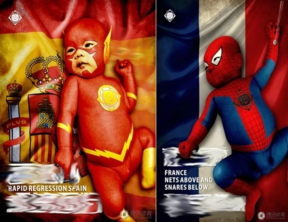 Khi các siêu nhân nhí cổ vũ World Cup 