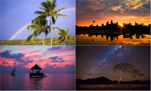 Những địa điểm ngắm cầu vồng, trăng sao tuyệt đẹp