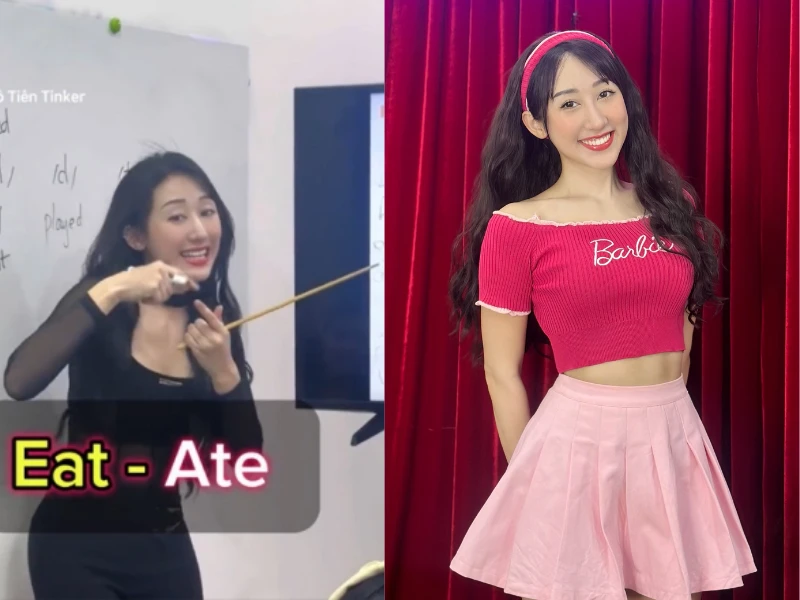 Cô giáo tiếng Anh có cách dạy độc lạ, bên ngoài cực gợi cảm