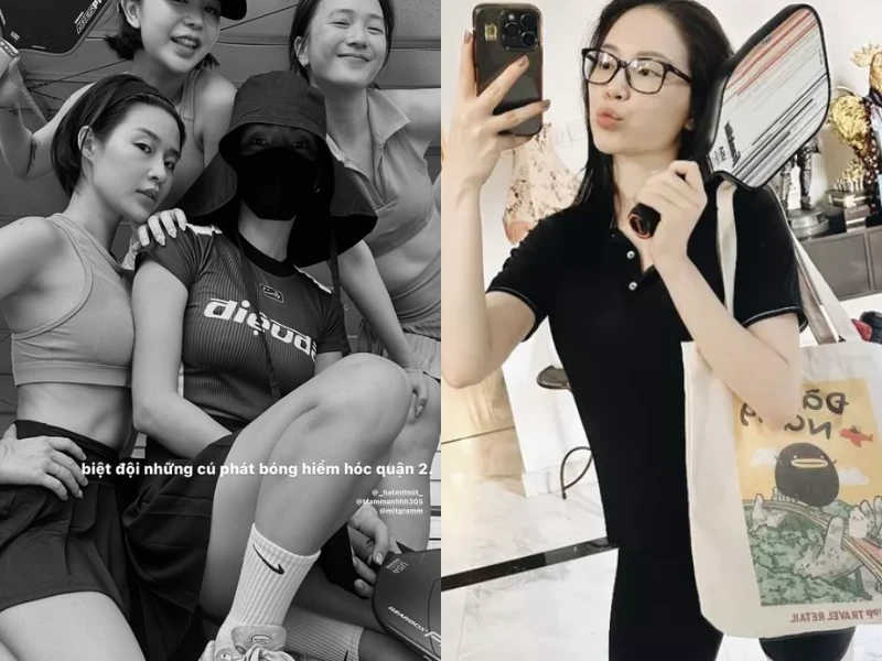 Vừa du nhập, pickleball khiến dàn người đẹp Việt mê tít