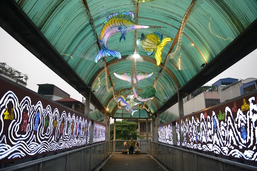 Ngỡ ngàng vẻ đẹp “hầm thủy cung”, ai đi qua cũng phải ngoái nhìn