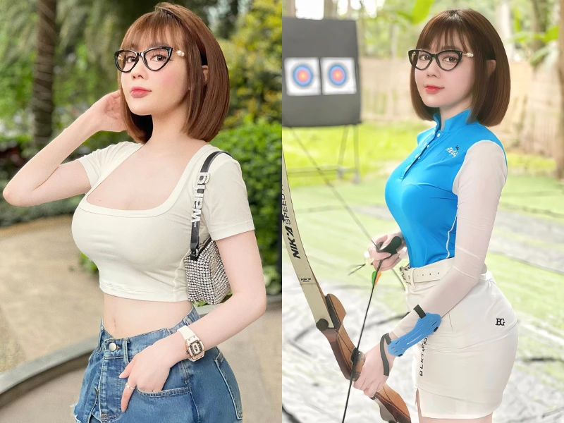 Giảng viên Âu Hà My diện đồ bắn cung, khoe đường cong ngọc ngà