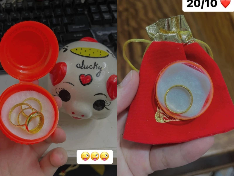 Sơ hở là được chồng tặng vàng, cô gái được chị em xin vía