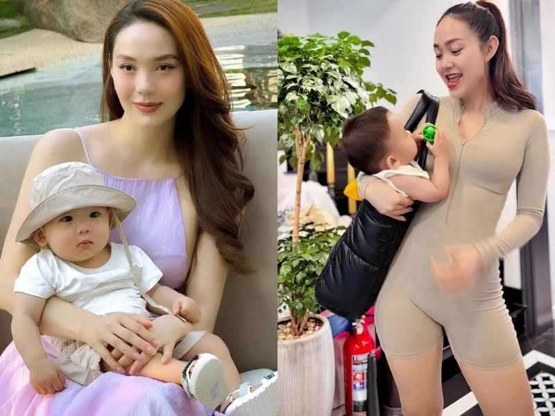Netizen vui vẻ khi Minh Hằng thoải mái khoe ảnh con trai