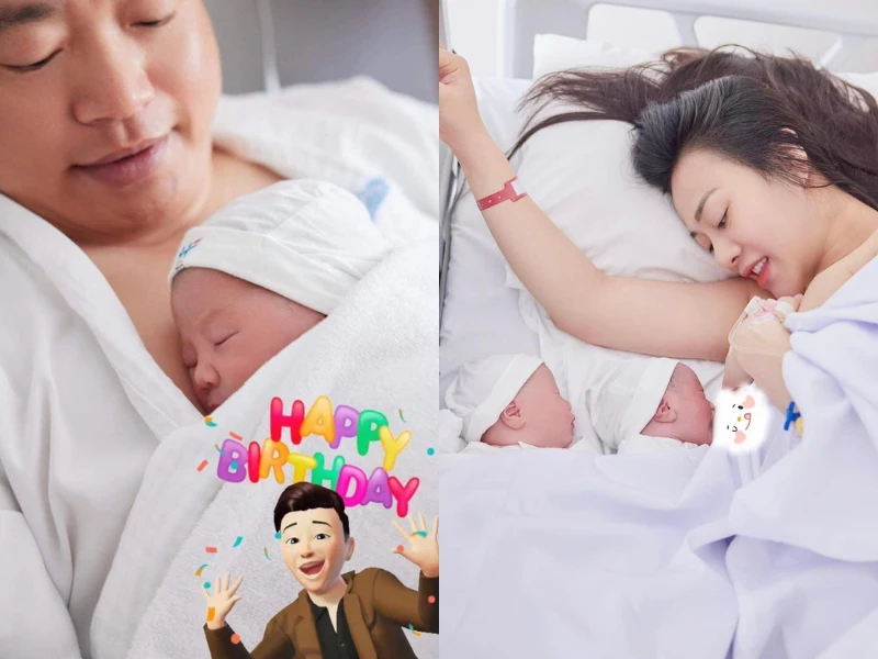 “Quỳnh Búp Bê” sinh đôi long phượng, Shark Bình âu yếm cá mập con