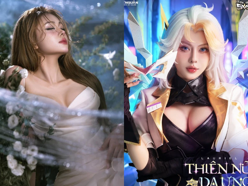 Cosplay tướng nữ gợi cảm Liên Quân, Tiktoker khiến anh em xịt máu mũi