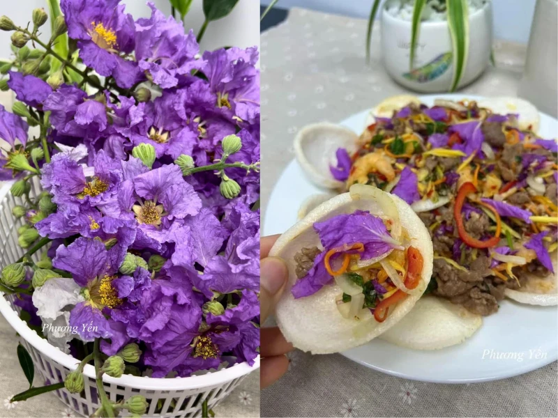 Măng cụt hết kiếp nạn, netizen truyền tay nhau món gỏi hoa bằng lăng