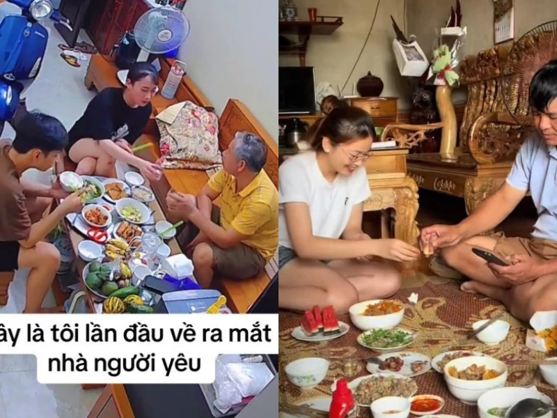 Cô gái lần đầu ra mắt, chén chú chén anh với bố người yêu