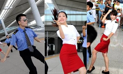 Nam thanh nữ tú nhảy tập thể “quậy tưng” nhà ga