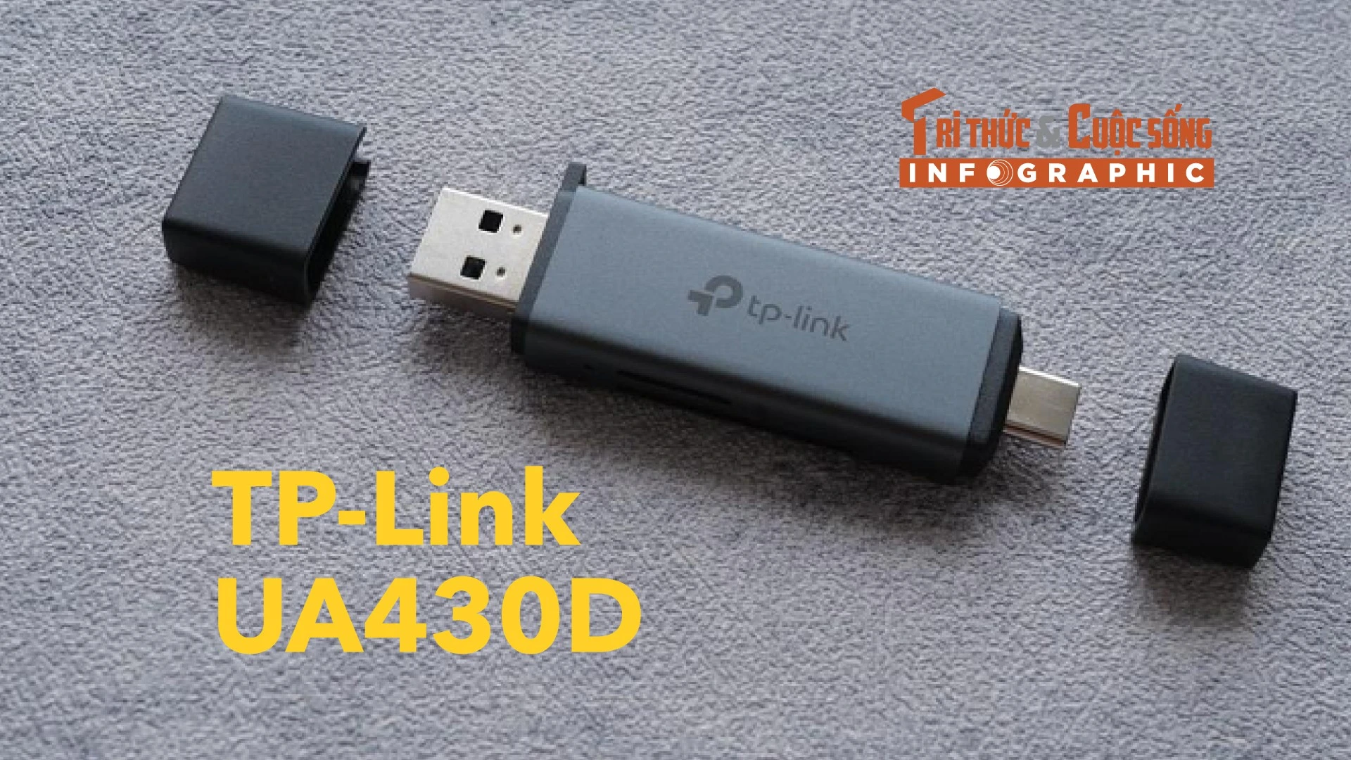 [INFOGRAPHIC] TP-Link UA430D, Đầu đọc thẻ nhỏ gọn, vỏ nhôm sang trọng 