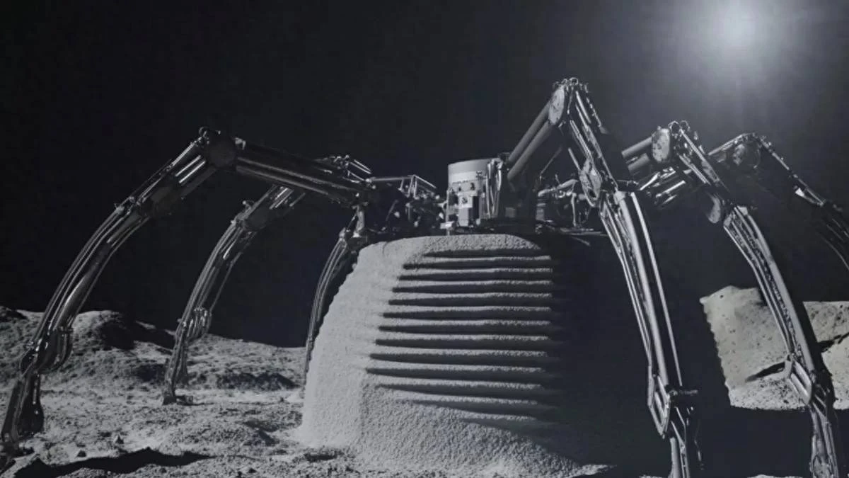 Robot nhện in nhà trong 24 giờ mở kỷ nguyên xây dựng Mặt Trăng