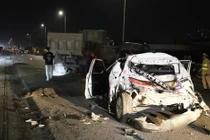 Hà Nội: Hiện trường vụ ô tô tải đâm hàng loạt xe tại vành đai 3 trên cao