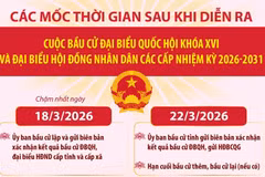 Các mốc thời gian quan trọng sau cuộc bầu cử