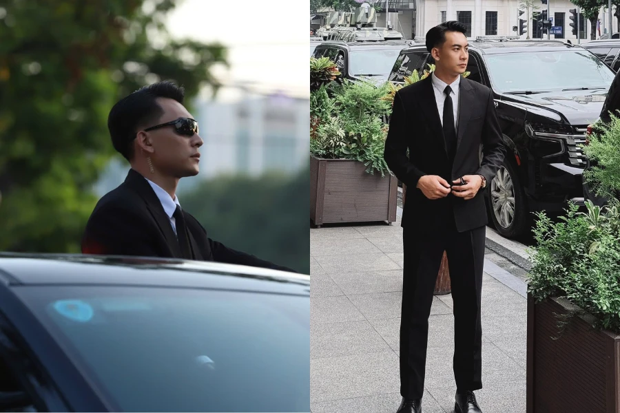 Danh tính nam cảnh vệ mặc vest, đeo kính đen xuất hiện 5 giây viral cõi mạng