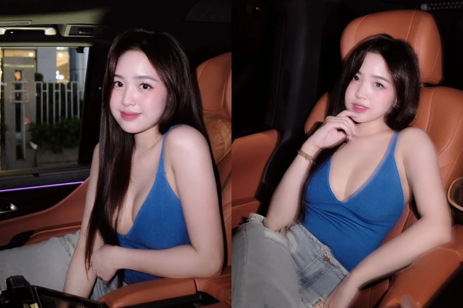 Hot girl Hà thành thần thái sang chảnh trong xế hộp tiền tỷ