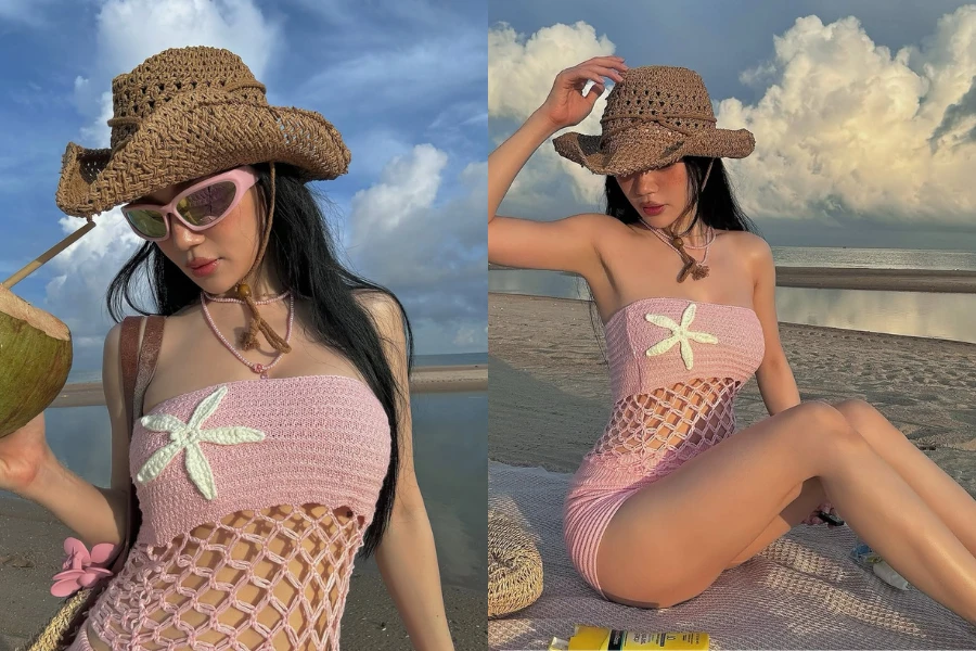 Sĩ Thanh khiến fan khó rời mắt với thiết kế “lưới đánh cá”