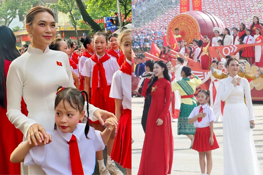 Danh tính bé gái gây xúc động khi hát cùng Mỹ Tâm ở quảng trường Ba Đình