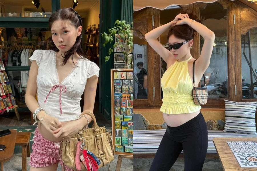 Hot girl Ly Phạm khoe bụng bầu lùm lùm vẫn cực "slay"