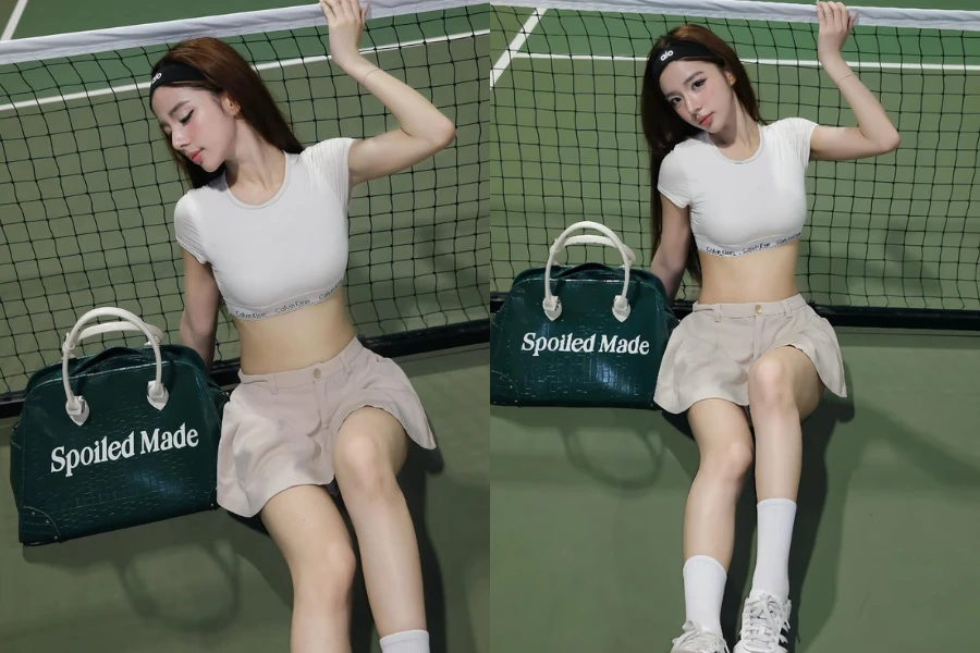 Hot girl gây thương nhớ khi check-in trên sân pickleball 