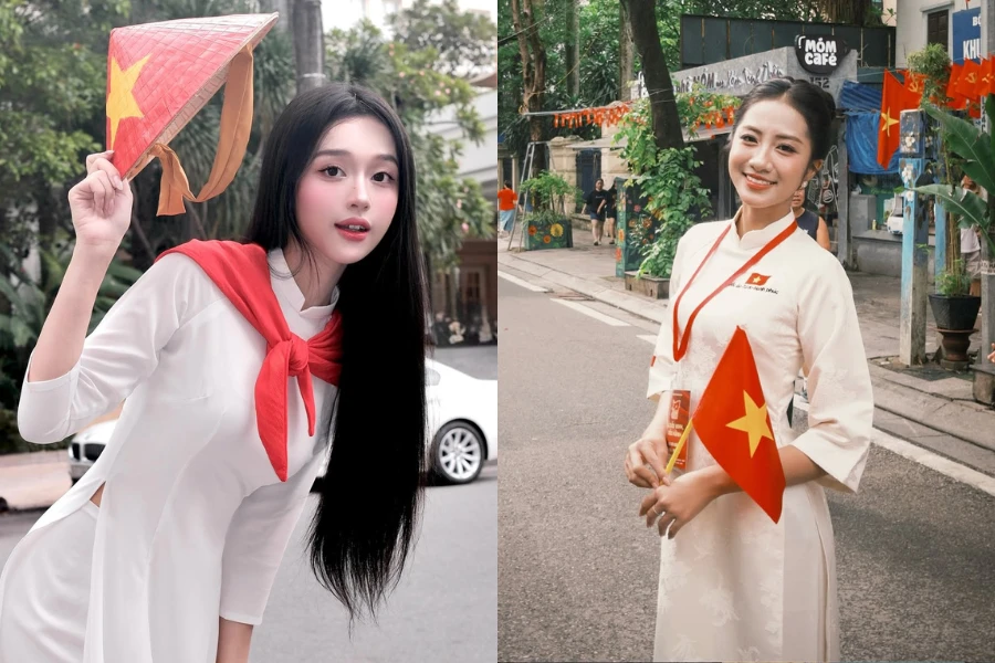 Những mỹ nhân Việt trong tà áo dài trắng chào mừng 2/9