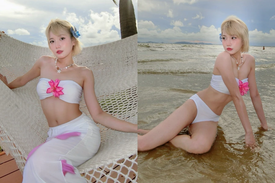 Emma Nhất Khanh đốt cháy mùa hè bằng vẻ đẹp không góc chết