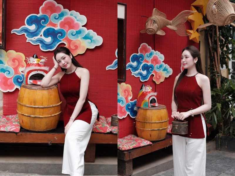 Đắm chìm trong sắc màu Trung thu cùng hot girl Hà thành Lê Phương Anh