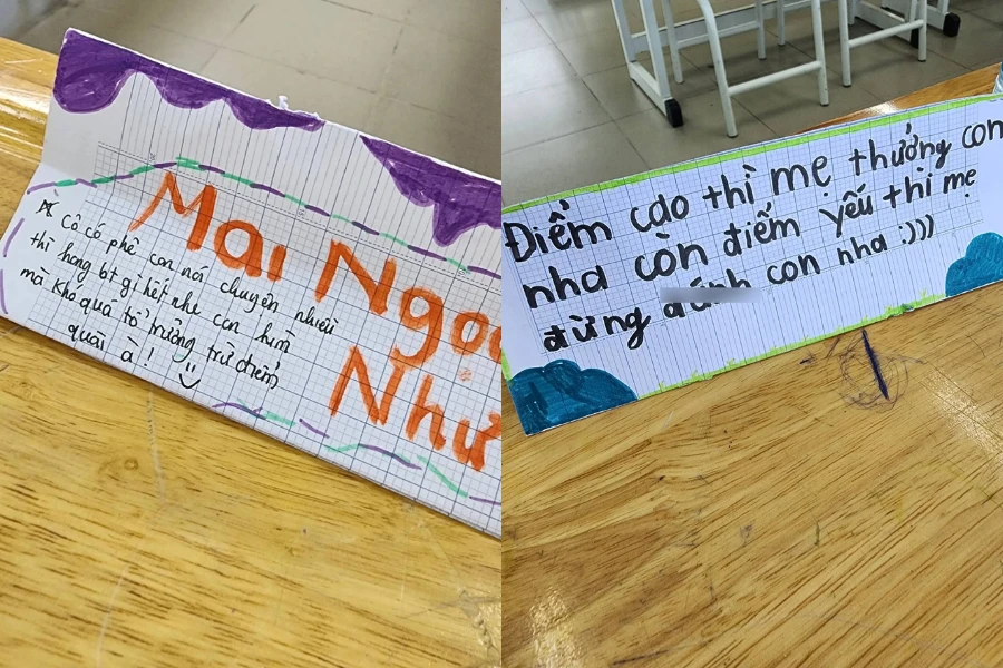 Bật cười với lời nhắn "đừng đánh con" khi mẹ họp phụ huynh