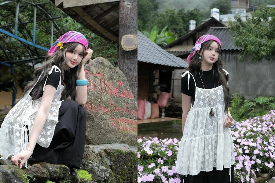 Hot girl Instagram hóa cô gái vùng cao giữa núi rừng Tây Bắc